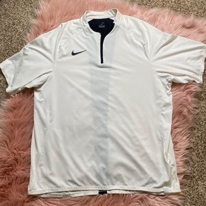 Nike Vintage Dri Fit Tennis Shirt, 3/4 Zip, Size XL